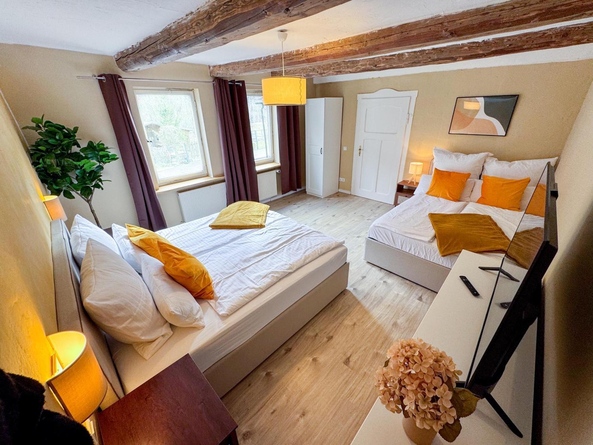 Villa Haus Ludwig - Saniertes Fachwerkhaus Im Harz - 12 Personen Thale Exterior foto
